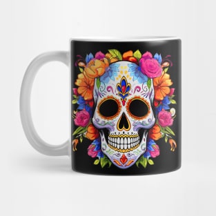 Dia De Los Muertos  Sugar Skull La Catrina Halloween Mug